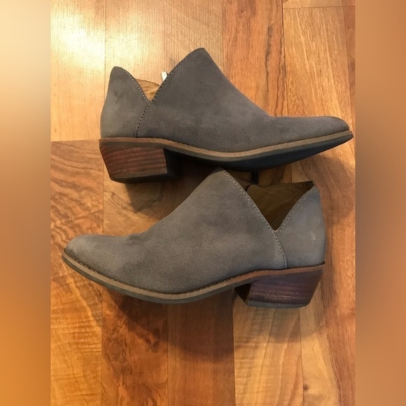 Lucky Brand Womens Suede Leather Upper Almond Toe Frankela Bootie Size 6.5 - Picture 8 of 13